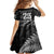 Custom Fiji New Zealand Rugby Family Matching Off Shoulder Short Dress and Hawaiian Shirt Cibi Dance with Black Fern