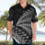 Custom Fiji New Zealand Rugby Hawaiian Shirt Cibi Dance with Black Fern