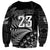 Custom Fiji New Zealand Rugby Sweatshirt Cibi Dance with Black Fern