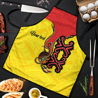 Personalised Papua New Guinea Oro Necklace Apron Gold Melanesia Traditional Pattern LT9 Gold - Polynesian Pride