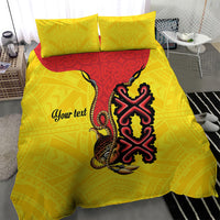 Personalised Papua New Guinea Oro Necklace Bedding Set Gold Melanesia Traditional Pattern LT9 - Polynesian Pride