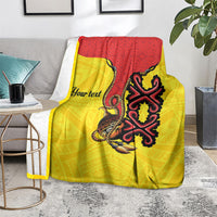 Personalised Papua New Guinea Oro Necklace Blanket Gold Melanesia Traditional Pattern LT9 - Polynesian Pride