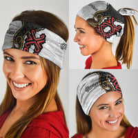 Personalised Papua New Guinea Oro Necklace Neck Gaiter Black Melanesia Traditional Pattern LT9 - Polynesian Pride