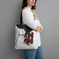 Personalised Papua New Guinea Oro Necklace Tote Bag Black Melanesia Traditional Pattern LT9 - Polynesian Pride