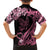 Polynesian Floral Butterfly Family Matching Long Sleeve Bodycon Dress and Hawaiian Shirt Breast Cancer Pink Ribbon LT9 - Polynesian Pride