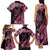 Polynesian Floral Butterfly Family Matching Tank Maxi Dress and Hawaiian Shirt Breast Cancer Pink Ribbon LT9 - Polynesian Pride