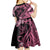 Polynesian Floral Butterfly Kid Short Sleeve Dress Breast Cancer Pink Ribbon LT9 - Polynesian Pride