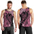 Polynesian Floral Butterfly Men Tank Top Breast Cancer Pink Ribbon LT9 - Polynesian Pride