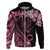 Personalised Polynesian Floral Butterfly Hoodie Breast Cancer Pink Ribbon LT9 - Polynesian Pride