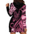 Personalised Polynesian Floral Butterfly Hoodie Dress Breast Cancer Pink Ribbon LT9 - Polynesian Pride