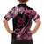 Personalised Polynesian Floral Butterfly Kid Hawaiian Shirt Breast Cancer Pink Ribbon LT9 - Polynesian Pride