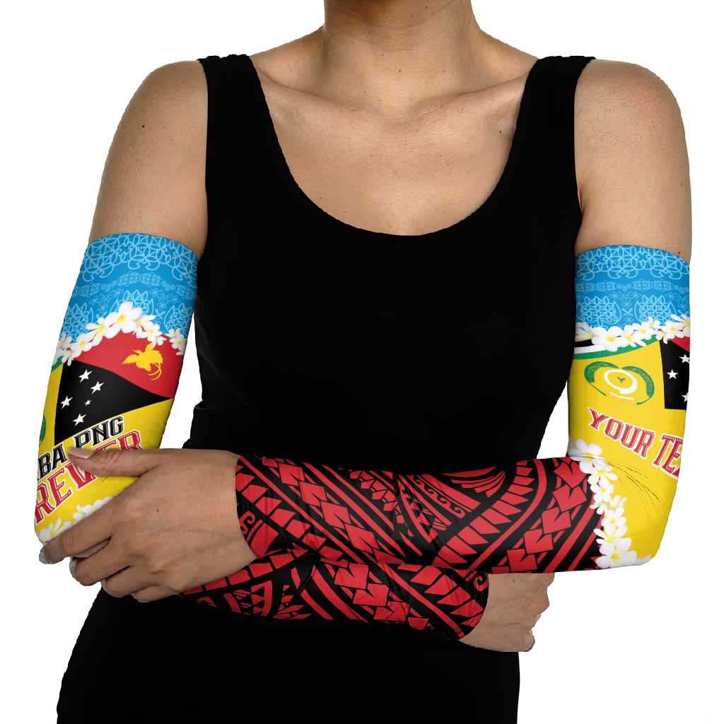Personalised Torba PNG Forever Arm Sleeves Polynesian Sand Art LT9 - Polynesian Pride