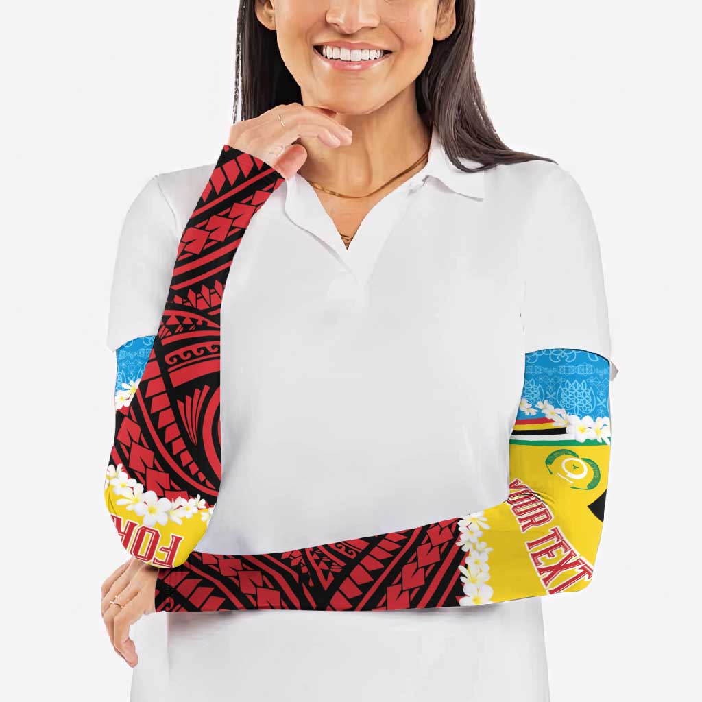 Personalised Torba PNG Forever Arm Sleeves Polynesian Sand Art LT9 - Polynesian Pride