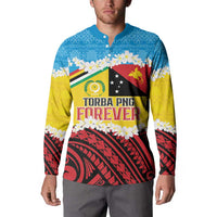Personalised Torba PNG Forever Button Sweatshirt Polynesian Sand Art LT9 - Polynesian Pride
