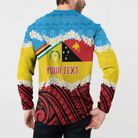 Personalised Torba PNG Forever Button Sweatshirt Polynesian Sand Art LT9 - Polynesian Pride