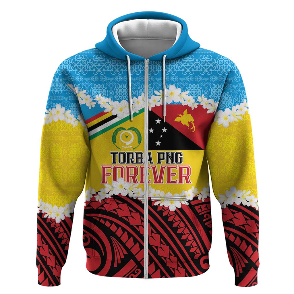 Personalised Torba PNG Forever Hoodie Polynesian Sand Art LT9 Zip Hoodie Green - Polynesian Pride