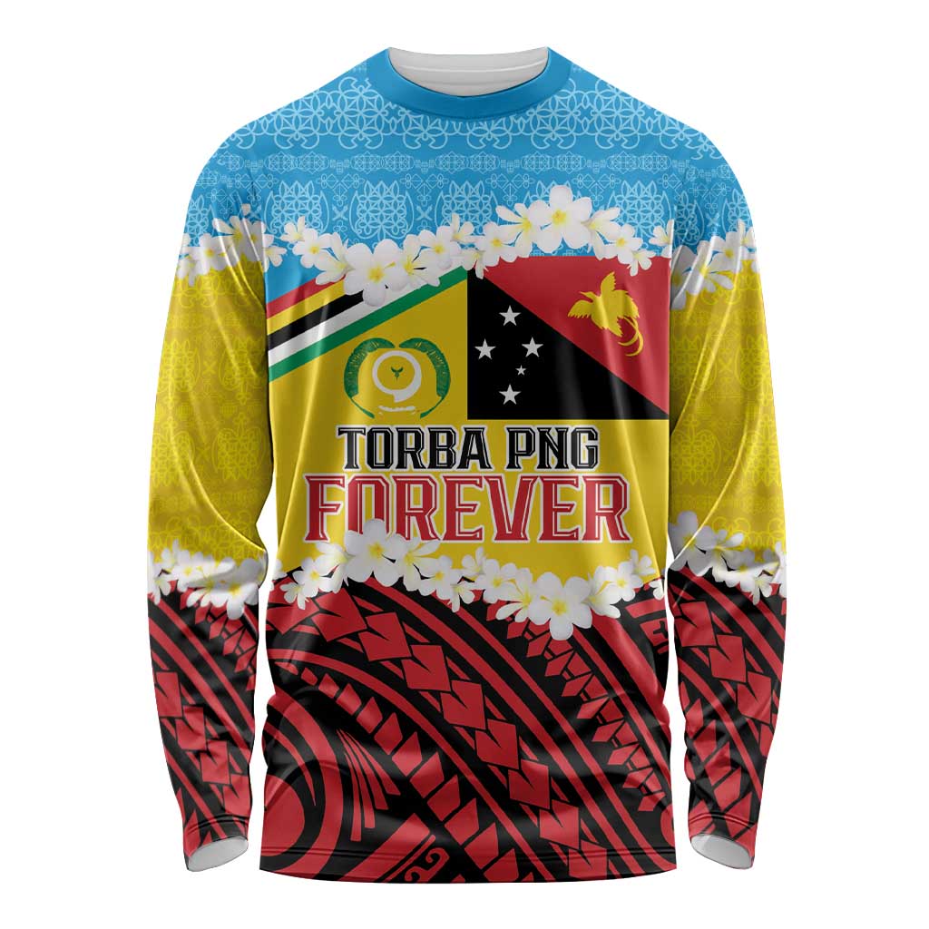 Personalised Torba PNG Forever Long Sleeve Shirt Polynesian Sand Art LT9 Unisex Green - Polynesian Pride