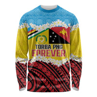 Personalised Torba PNG Forever Long Sleeve Shirt Polynesian Sand Art LT9 Unisex Green - Polynesian Pride