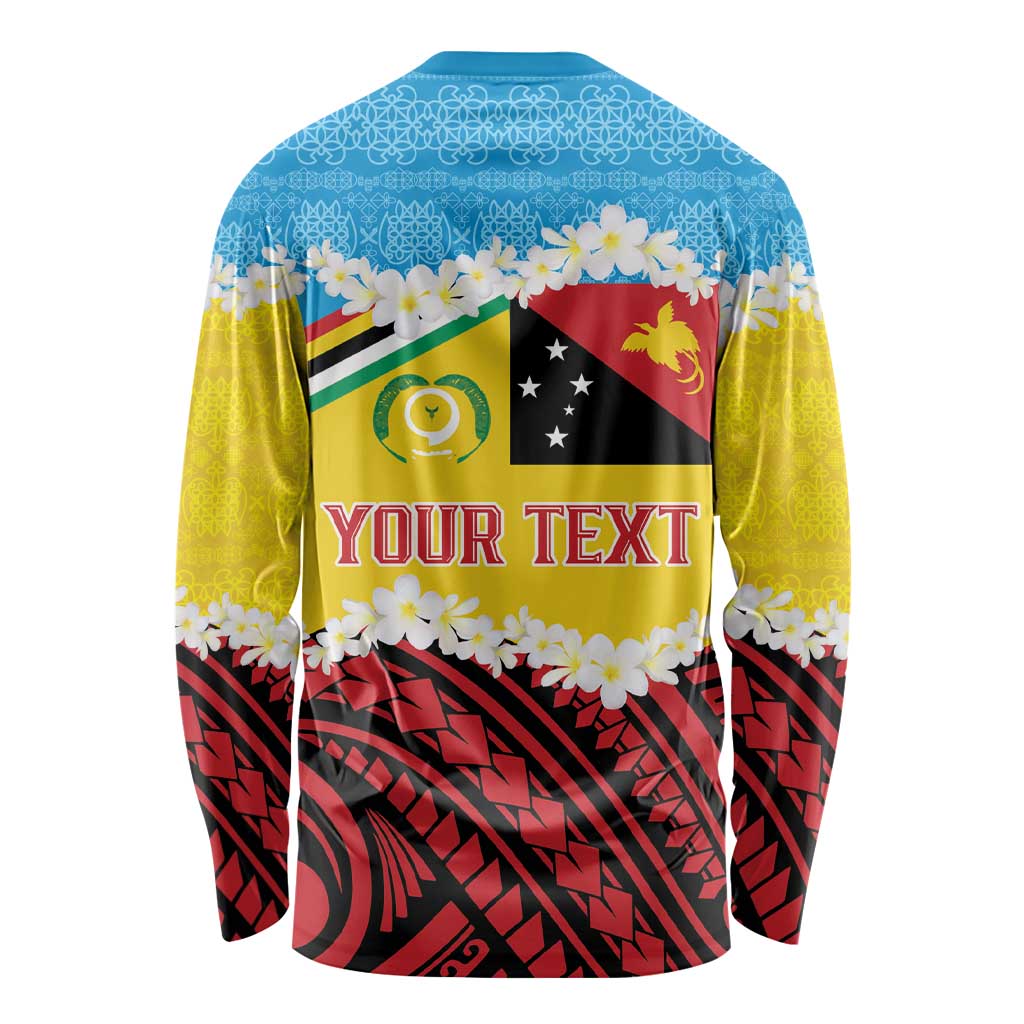 Personalised Torba PNG Forever Long Sleeve Shirt Polynesian Sand Art LT9 - Polynesian Pride