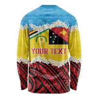 Personalised Torba PNG Forever Long Sleeve Shirt Polynesian Sand Art LT9 - Polynesian Pride