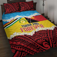Torba PNG Forever Quilt Bed Set Polynesian Sand Art LT9 Green - Polynesian Pride