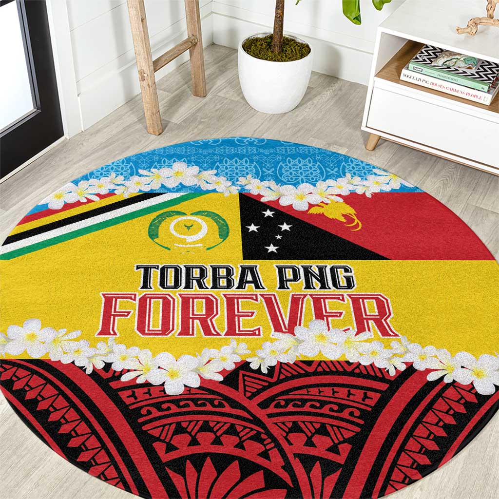 Torba PNG Forever Round Carpet Polynesian Sand Art LT9 Green - Polynesian Pride