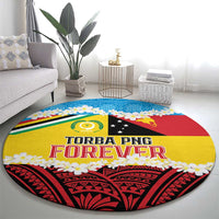 Torba PNG Forever Round Carpet Polynesian Sand Art LT9 - Polynesian Pride