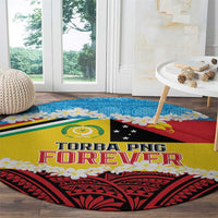 Torba PNG Forever Round Carpet Polynesian Sand Art LT9 - Polynesian Pride