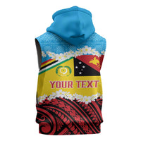 Personalised Torba PNG Forever Sleeveless Hoodie Polynesian Sand Art LT9 - Polynesian Pride