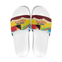 Torba PNG Forever Slide Sandals Polynesian Sand Art LT9 Green - Polynesian Pride