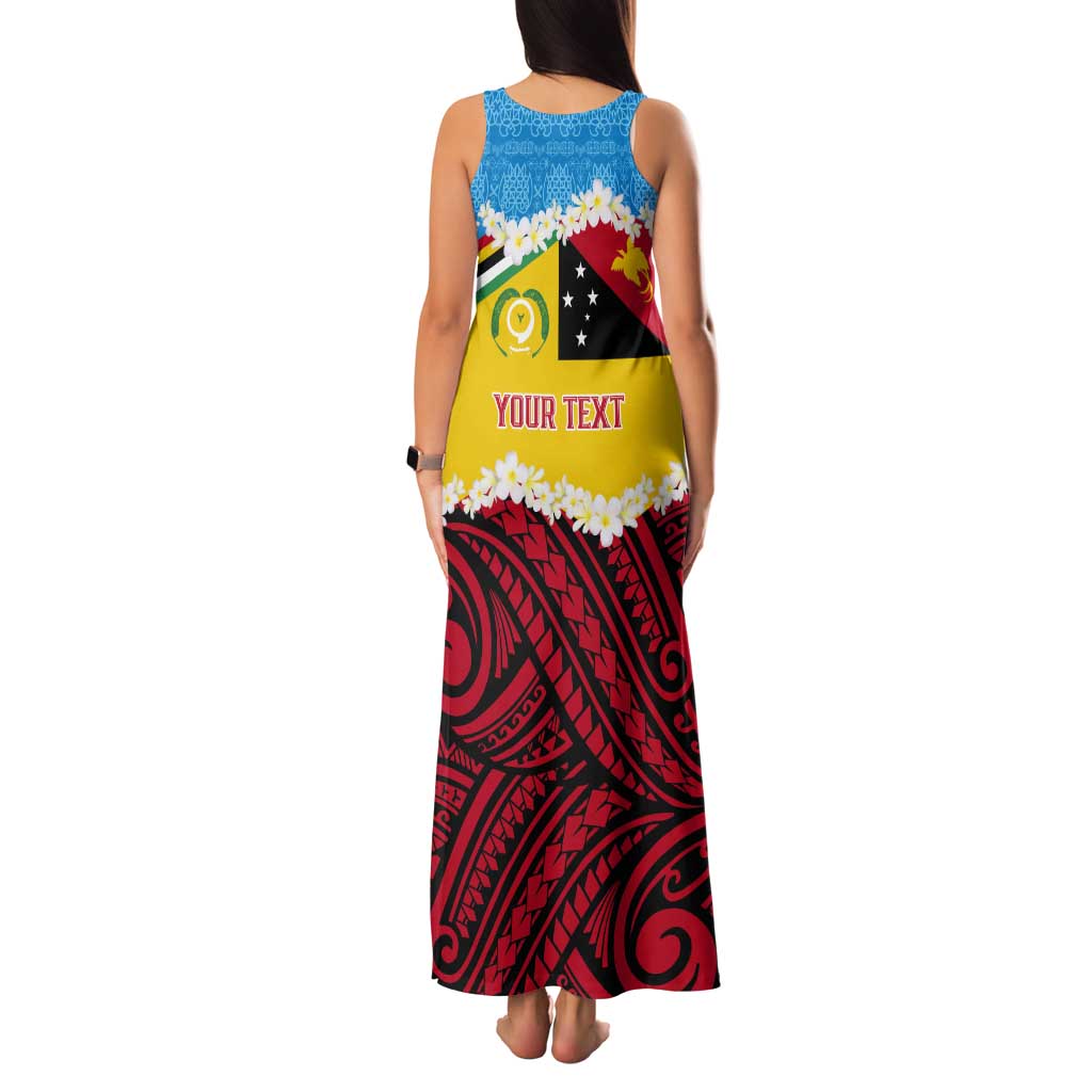 Personalised Torba PNG Forever Tank Maxi Dress Polynesian Sand Art LT9 - Polynesian Pride