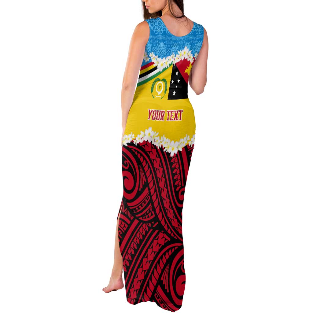 Personalised Torba PNG Forever Tank Maxi Dress Polynesian Sand Art LT9 - Polynesian Pride