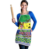 Malampa Fiji Forever Apron Tagimoucia Polynesian Sand Drawing LT9 - Polynesian Pride
