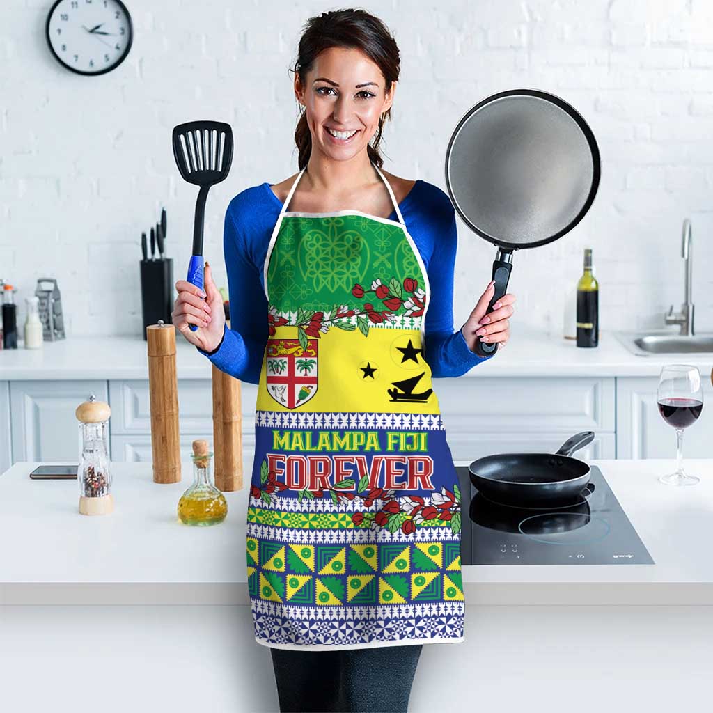 Malampa Fiji Forever Apron Tagimoucia Polynesian Sand Drawing LT9 - Polynesian Pride