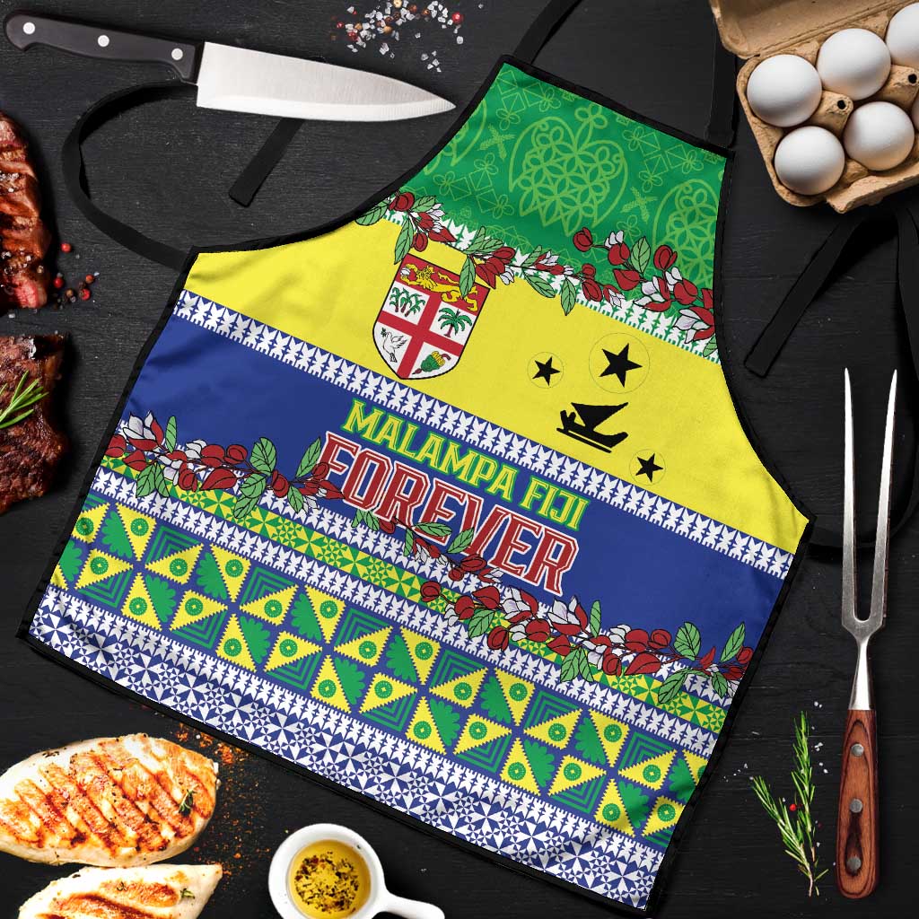 Malampa Fiji Forever Apron Tagimoucia Polynesian Sand Drawing LT9 Yellow - Polynesian Pride