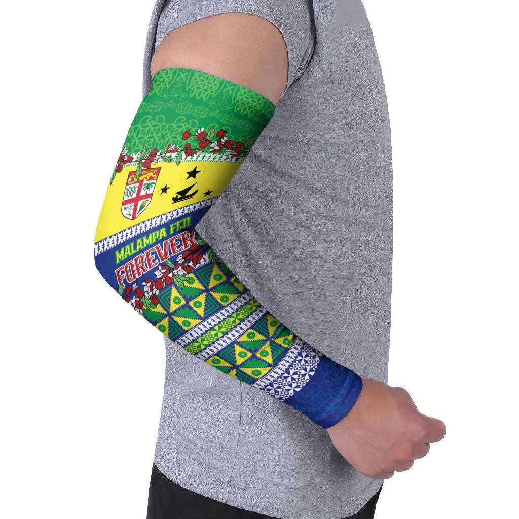 Personalised Malampa Fiji Forever Arm Sleeves Tagimoucia Polynesian Sand Drawing LT9 - Polynesian Pride