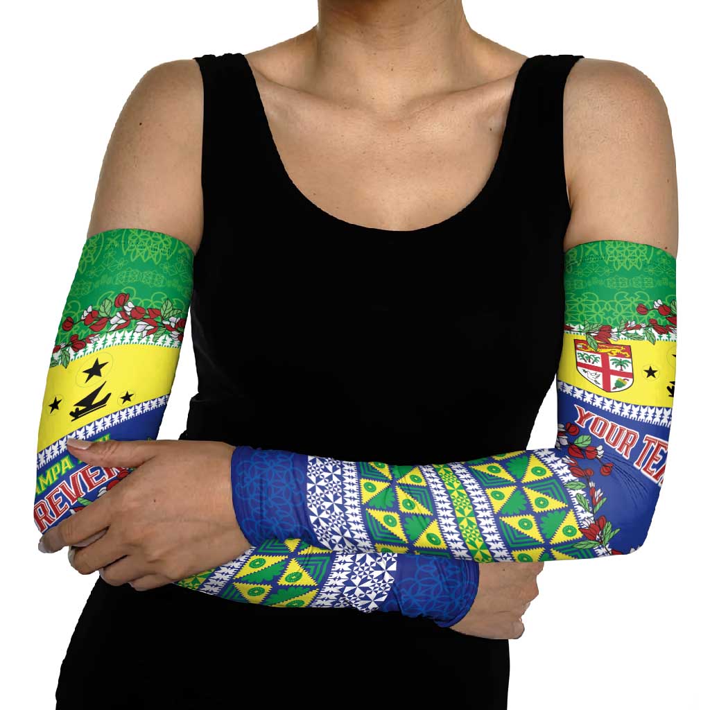 Personalised Malampa Fiji Forever Arm Sleeves Tagimoucia Polynesian Sand Drawing LT9 - Polynesian Pride
