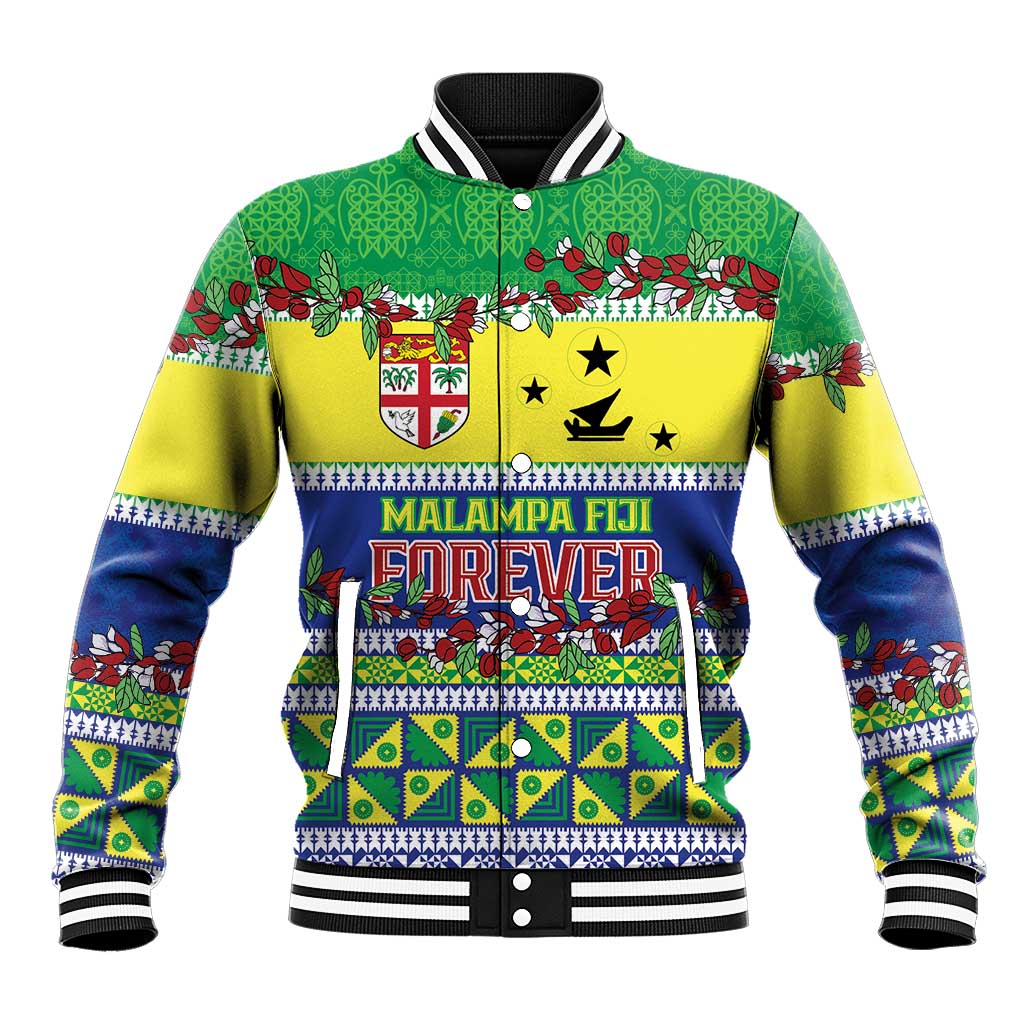 Personalised Malampa Fiji Forever Baseball Jacket Tagimoucia Polynesian Sand Drawing LT9 Unisex Yellow - Polynesian Pride