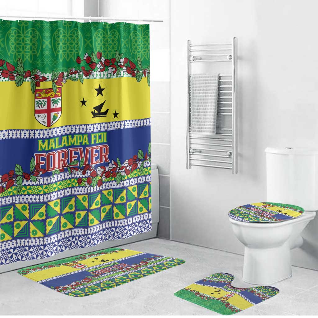 Malampa Fiji Forever Bathroom Set Tagimoucia Polynesian Sand Drawing LT9 Bathroom Set (4 pcs) Yellow - Polynesian Pride