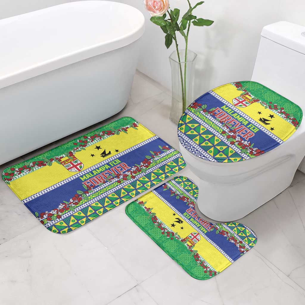 Malampa Fiji Forever Bathroom Set Tagimoucia Polynesian Sand Drawing LT9 - Polynesian Pride