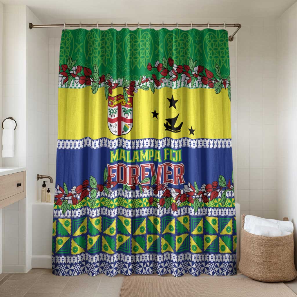 Malampa Fiji Forever Bathroom Set Tagimoucia Polynesian Sand Drawing LT9 Shower Curtain Only Yellow - Polynesian Pride