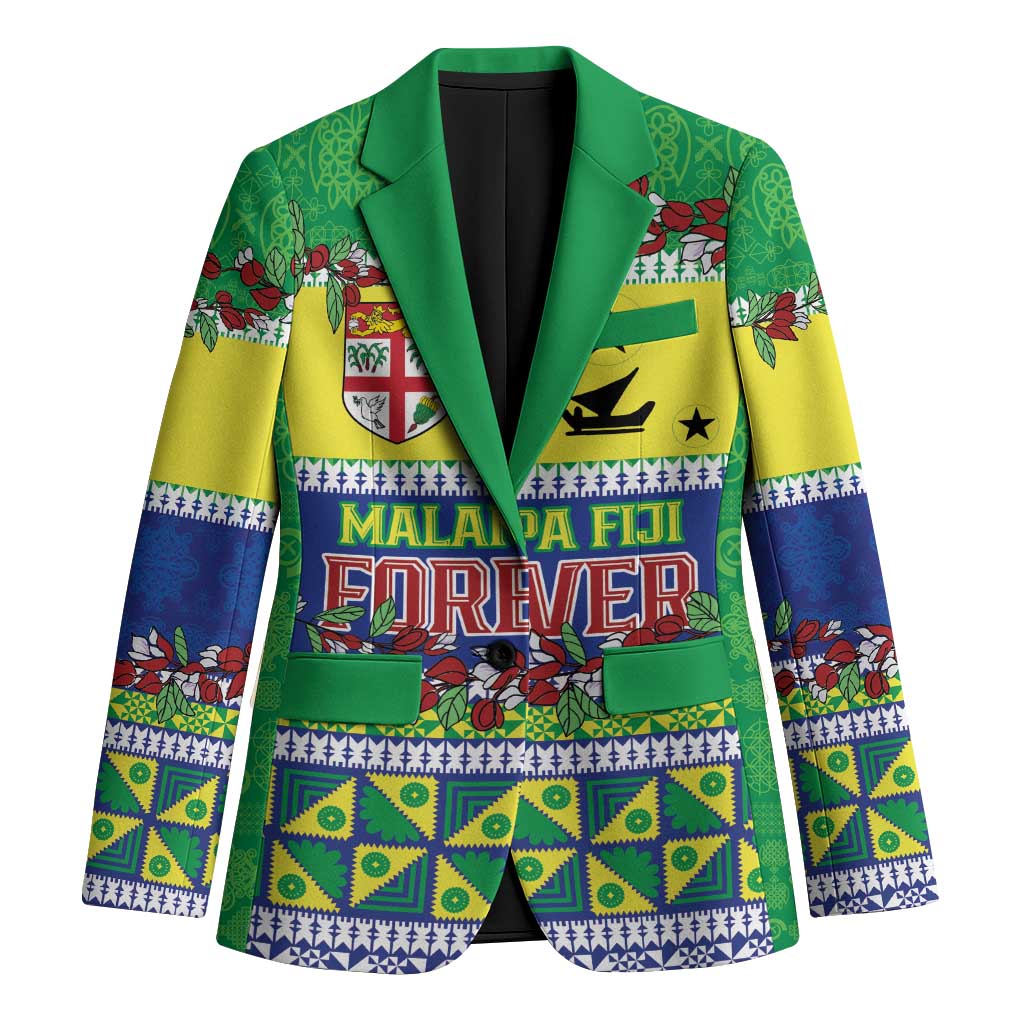 Personalised Malampa Fiji Forever Blazer Tagimoucia Polynesian Sand Drawing LT9 Unisex Yellow - Polynesian Pride