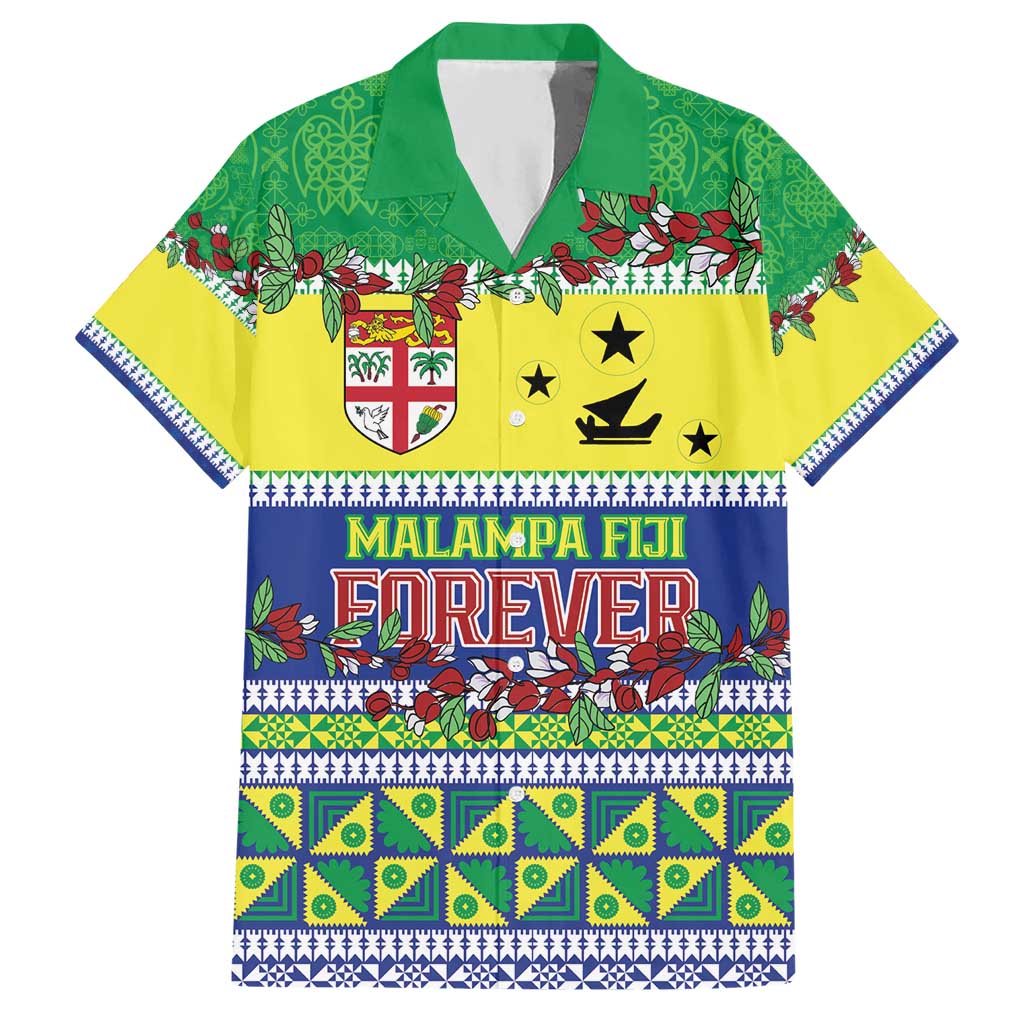 Personalised Malampa Fiji Forever Hawaiian Shirt Tagimoucia Polynesian Sand Drawing LT9 Yellow - Polynesian Pride