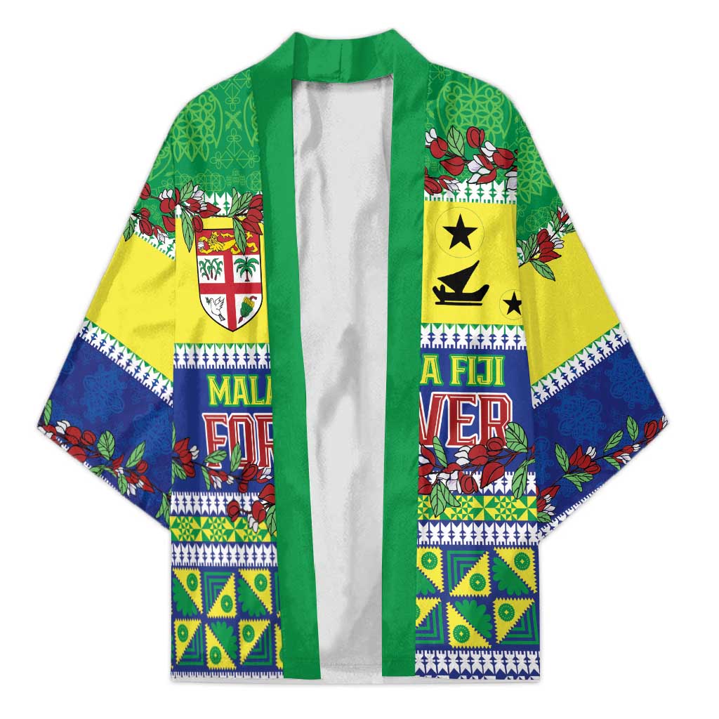 Personalised Malampa Fiji Forever Kimono Tagimoucia Polynesian Sand Drawing LT9 Unisex Yellow - Polynesian Pride