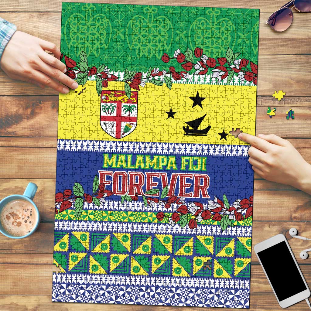 Malampa Fiji Forever Puzzle Tagimoucia Polynesian Sand Drawing LT9 Yellow - Polynesian Pride