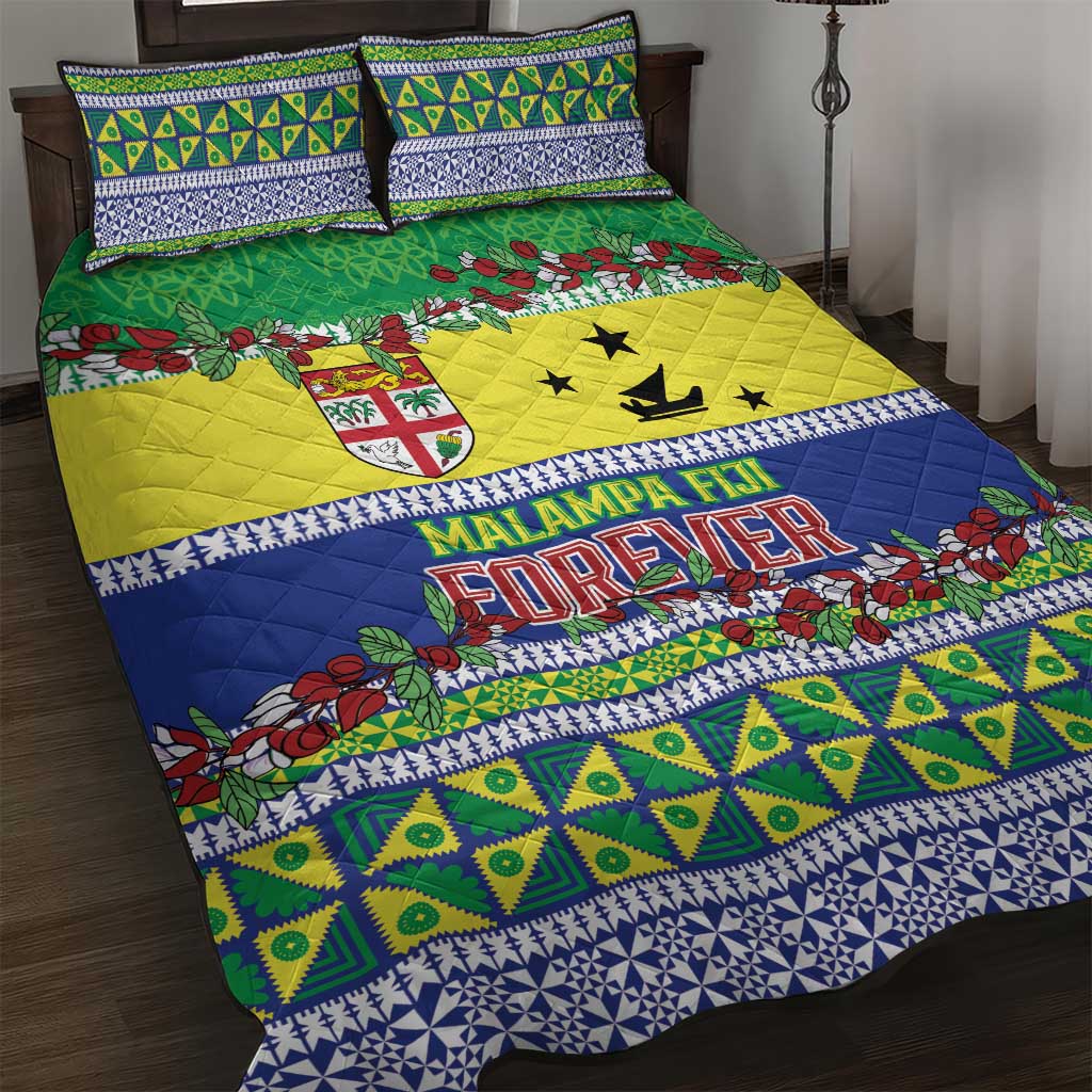 Malampa Fiji Forever Quilt Bed Set Tagimoucia Polynesian Sand Drawing LT9 Yellow - Polynesian Pride