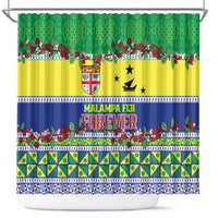 Malampa Fiji Forever Shower Curtain Tagimoucia Polynesian Sand Drawing LT9 Yellow - Polynesian Pride