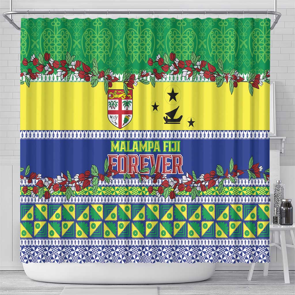 Malampa Fiji Forever Shower Curtain Tagimoucia Polynesian Sand Drawing LT9 - Polynesian Pride