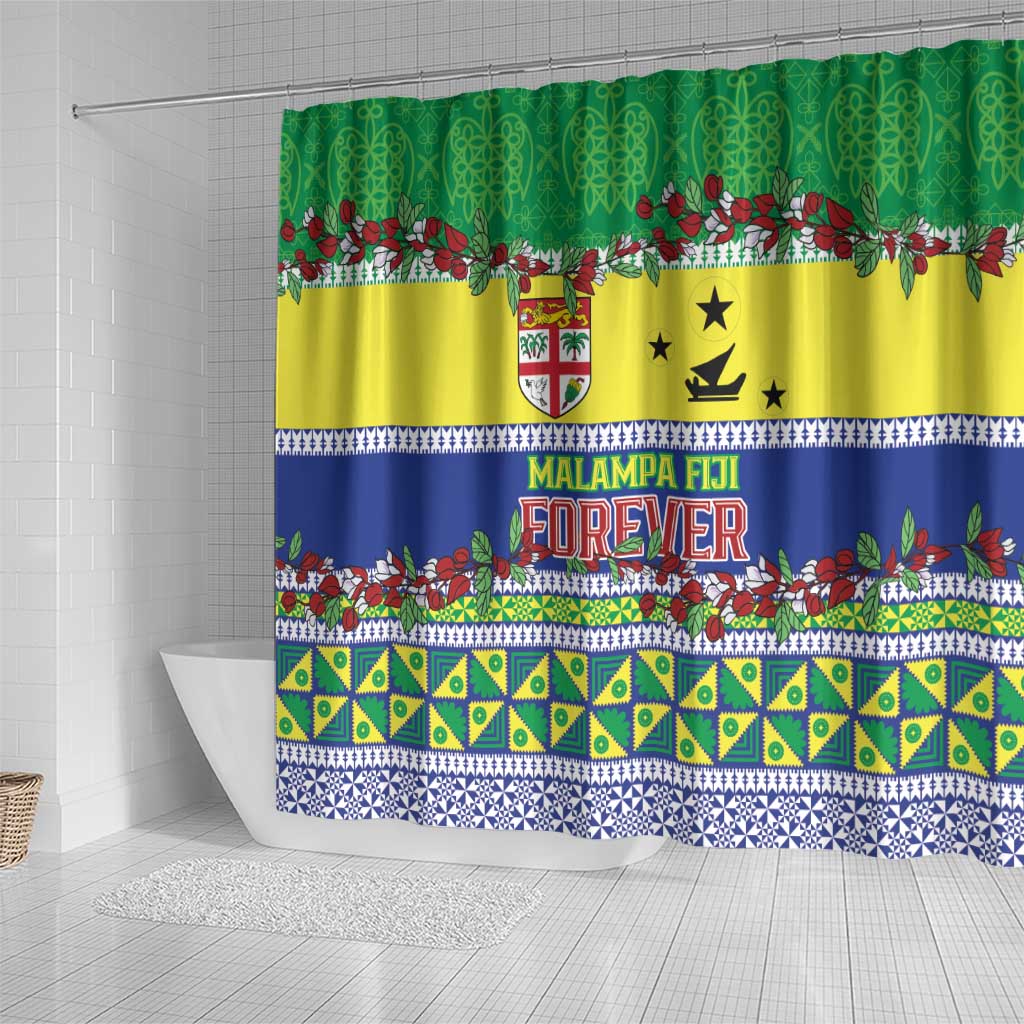Malampa Fiji Forever Shower Curtain Tagimoucia Polynesian Sand Drawing LT9 - Polynesian Pride
