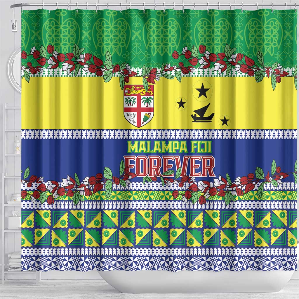 Malampa Fiji Forever Shower Curtain Tagimoucia Polynesian Sand Drawing LT9 - Polynesian Pride